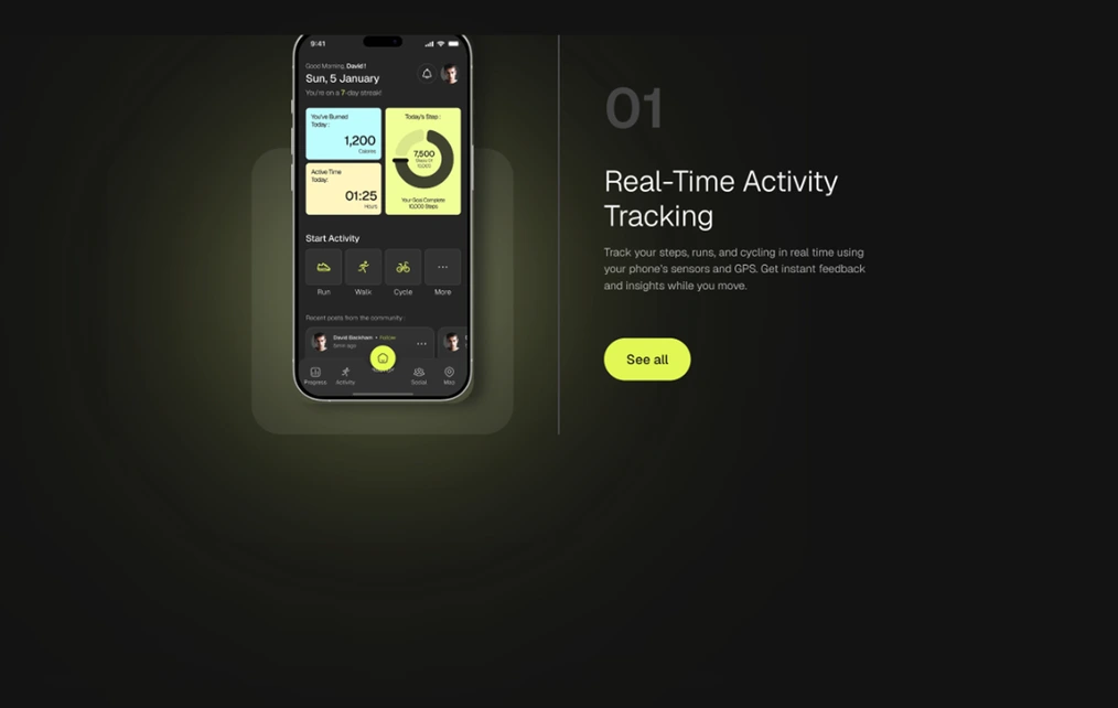 Thiết kế Activity Tracker